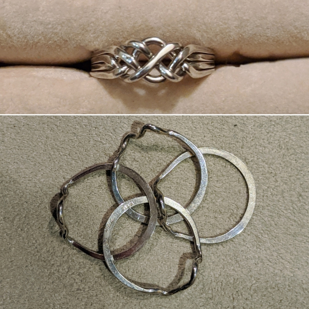 Sterling Silver Puzzle Ring